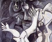 萨宾女人的诱惑 - 巴勃罗·毕加索